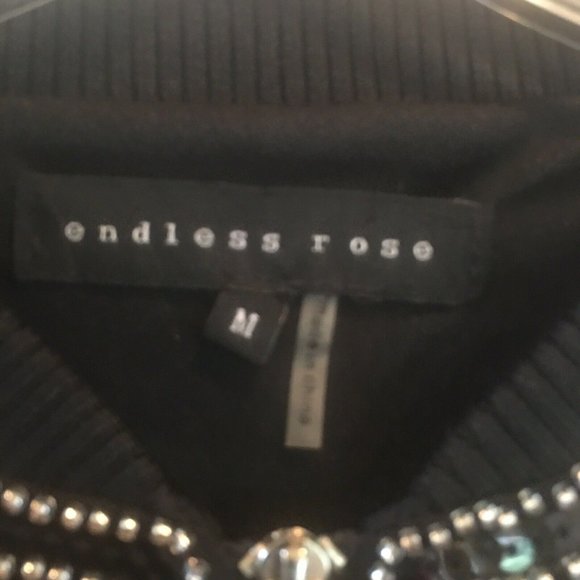 Endless Rose Sequin Beaded Floral Bomber Jacket - Picture 6 of 7